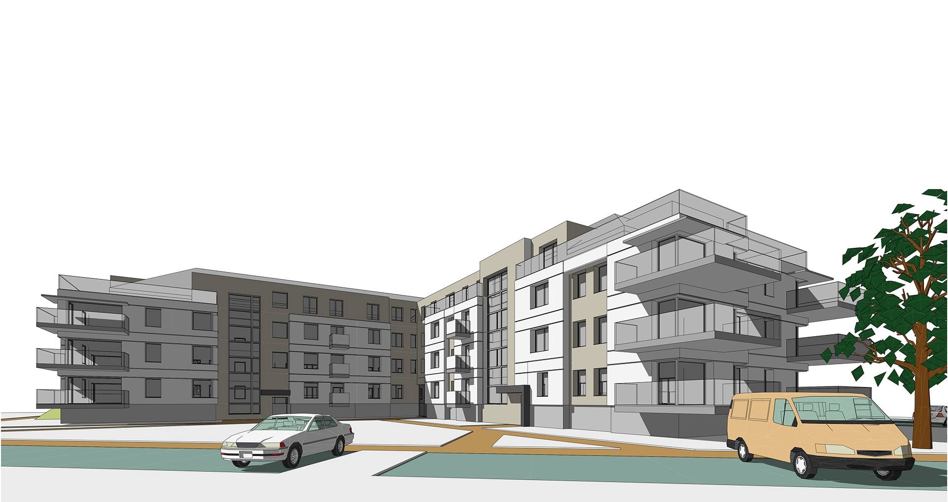 Complex of multi-family buildings
