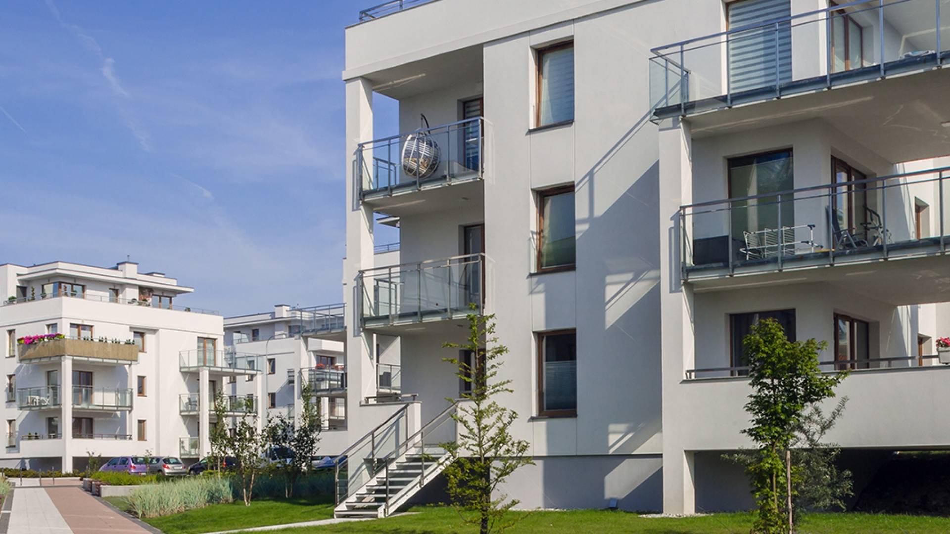 Complex of multi-family buildings with commercial premises